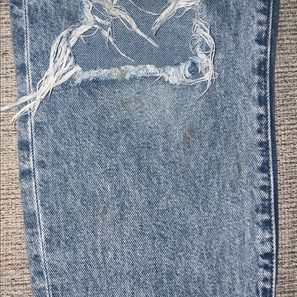 Simple Society Distressed Light Blue Boyfriend Jeans - Picture 12 of 12